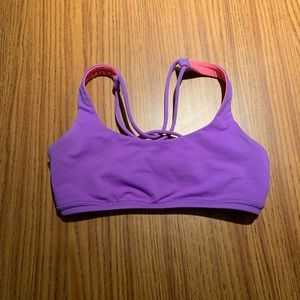 ivivva purple sports bra kids size 10